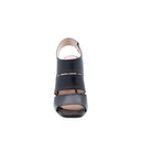 ALBANO - Sandales en cuir à talon - Noir