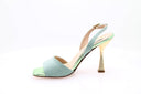 ALBANO - Sandales pailleté à talon - Vert d'eau