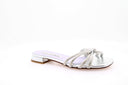 ALBANO - Mules plates en strass - Argenté