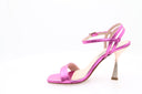 ALBANO - Sandales à talon métallisé - Fuchsia