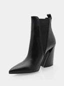 Bottines en cuir verni - Noir