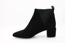 ALBANO - Bottines à talon en suède - Noir