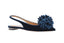 AQUAZZURA - Couturier Sling - Bleu nuit