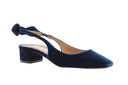 AQUAZZURA - Very Bow Tie Sling - Bleu Nuit