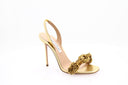 AQUAZZURA - Chain Of Love 105 Sandal - Doré