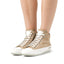 CANDICE COOPER - Baskets montantes en cuir - Beige