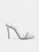 Sandalen met hak - Zilver