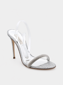 Sandalen met hak - Zilver