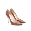CASADEI® - Escarpins en cuir craquelé - Bronze