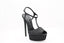 CASADEI® - Sandales Plateformes en cuir - Denim Noir