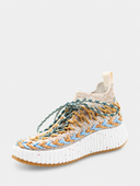 Nama Sock Sneaker - Beige/Bleu