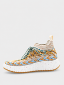 Nama Sock Sneaker - Beige/Bleu