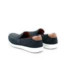 ECCO - Mocassins Hommes en cuir nubuck - Bleu Marine