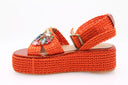 FIORINA - Sandale à plateforme - Orange