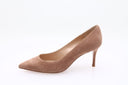 GIANVITO ROSSI - Escarpin en daim - Praline