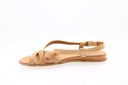 LEA RIVIERA - Sandales basses en cuir - Beige