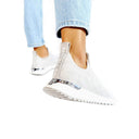 MICHAEL KORS® - Baskets basses femme en maille avec logo embossé - Gris