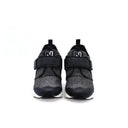 NATURINO - Baskets Filles tissu en glitter - Noir/Gris