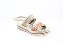 PONS QUINTANA - Milan Sandale - Taupe/Orange