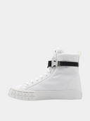 Nylon Gabardine Sneaker - Blanc