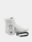 Nylon Gabardine Sneaker - Blanc