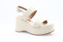 VICENZA - Sandales Plateforme en cuir - Ivoire