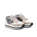 VOILE BLANCHE - Baskets en daim - Beige et Gris